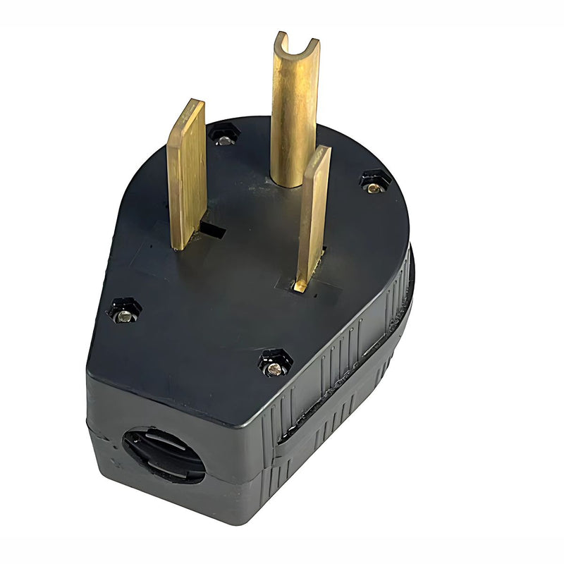 Enchufe electrico Macho NEMA 5-50P 50A 125V. Conector Eléctrico Alta Potencia. 3 clavijas.