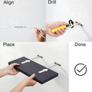 Estanterías Flotantes (Set De 3 Piezas). Repisas De Pared. Tablillas Negras 6.7x1.1x16”