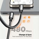 Cable USB-C A USB-C Longitud 2M. Ideal Smartphones, Tablets, Laptops. Carga Rápida.