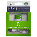 Baterías tipo C Recargable Con Carga USB-C, 1.5V 5000mWh. Con 1200 Ciclos De Vida. (1 Unidad)