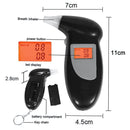 Alcoholímetro Digital Portátil con Pantalla LCD y Alarma de Ebriedad. Medidor de Alcohol con 5 boquillas. Guarometro Warometro.