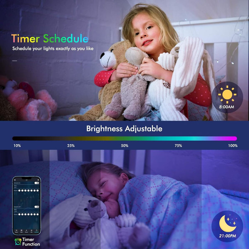 Luces LED paneles de pared Hexagonales Inteligentes. Iluminación Modular RGB con app y control remoto. (Pack de 12 piezas)