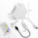 Luces LED paneles de pared Hexagonales Inteligentes. Iluminación Modular RGB con app y control remoto. (Pack de 12 piezas)