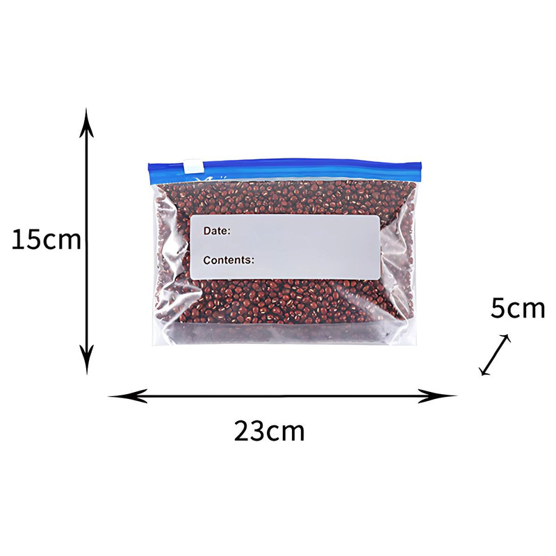 Bolsas De Plástico Tipo Ziploc. 15Cmx23cmx5cm Bolsita Con Cierre Para Almacenamiento. (Caja De 20 Unidades)