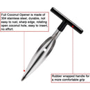 Abridor de Cocos de Acero Inoxidable. Herramienta para Perforar Cocos Verdes Fácil y Segura. (Unidad) Abre pipa.