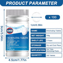 Pastillas de cloro para piscinas. (Pack de 5 pastillas) Tabletas de Cloro Efervescente de 1". 100g