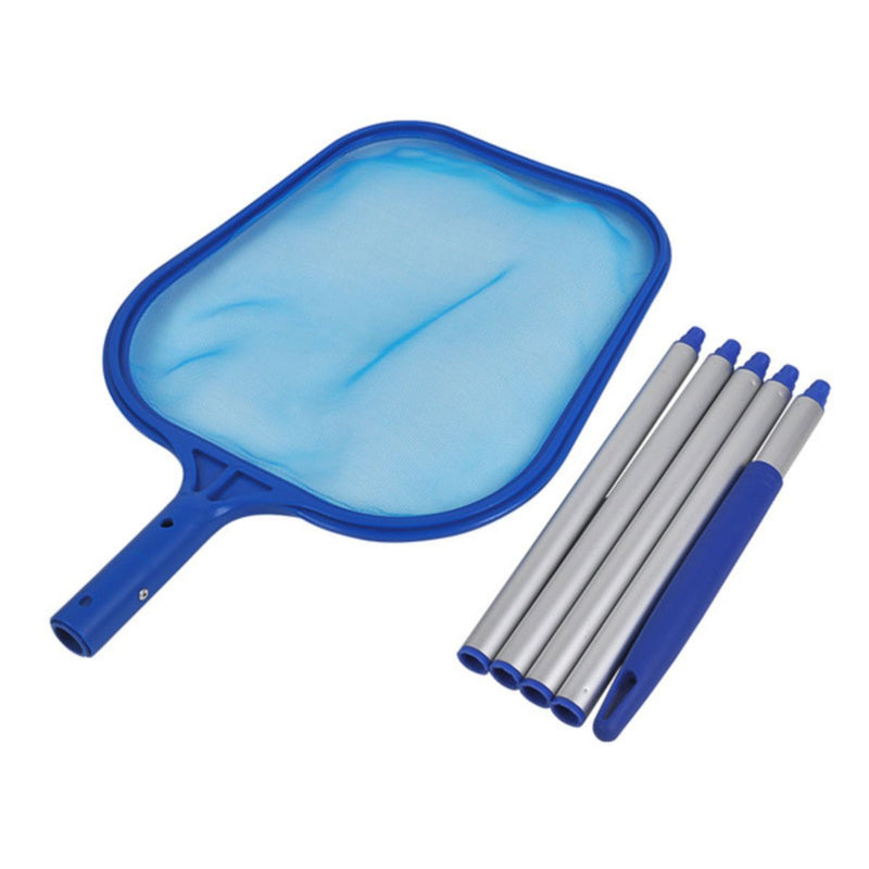 Red malla para Limpiar Piscinas con Mango Telescópico 1.6m. Recoge Hojas e Insectos, Fácil Montaje y Almacenaje.