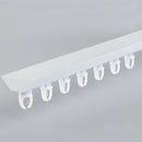 Riel para Cortinas Autoadhesivo para techo. Deslizamiento Suave. Color blanco. (Se vende por metro) piezas se pueden unir para tramos largos