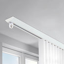 Riel para Cortinas Autoadhesivo para techo. Deslizamiento Suave. Color blanco. (Se vende por metro) piezas se pueden unir para tramos largos