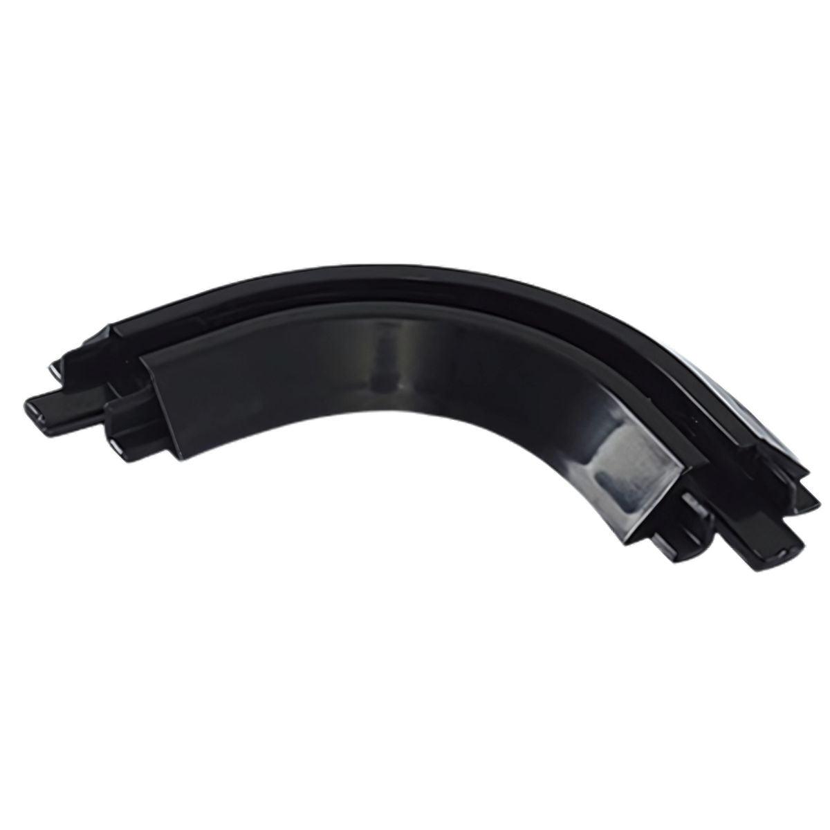 Codo Adaptador Esquinero 90° para Riel de Cortinas AB865. Unión Perfecta y Deslizamiento Suave. (Color negro)