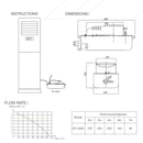 Bomba de drenaje Condensado Aire Acondicionado 370L/H, 126mm, 20W. Bomba de Agua para Aires Acondicionados y Sistemas de Refrigeración.