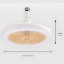 Lampara De Techo con Ventilador. Abanico LED Base E27 30W. Color Blanco. 3 velocidades. A control remoto. 110v