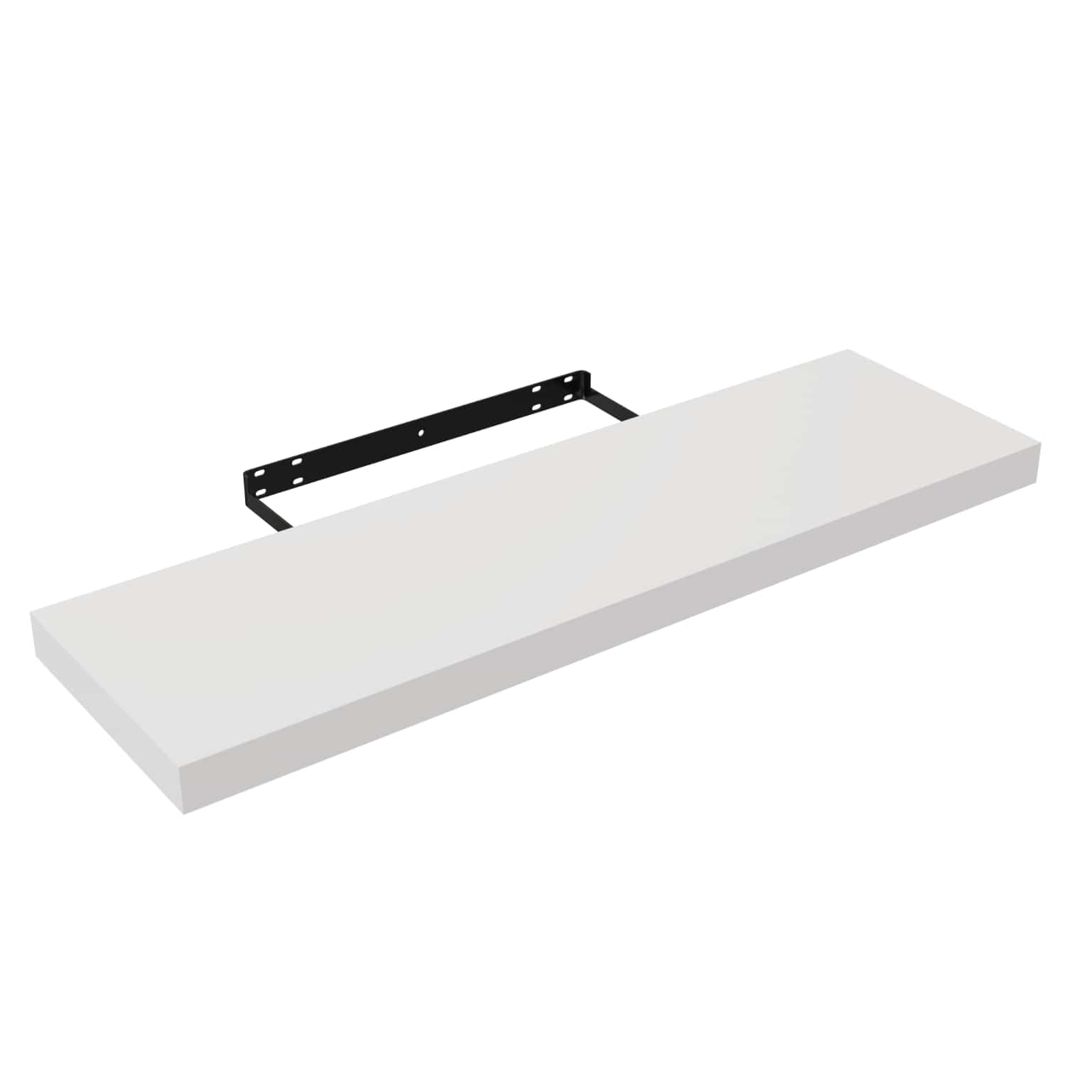 Repisas de pared 80 cm Largo x 23.5 cm Ancho x 38 mm Espesor (1 1/2") color Blanco