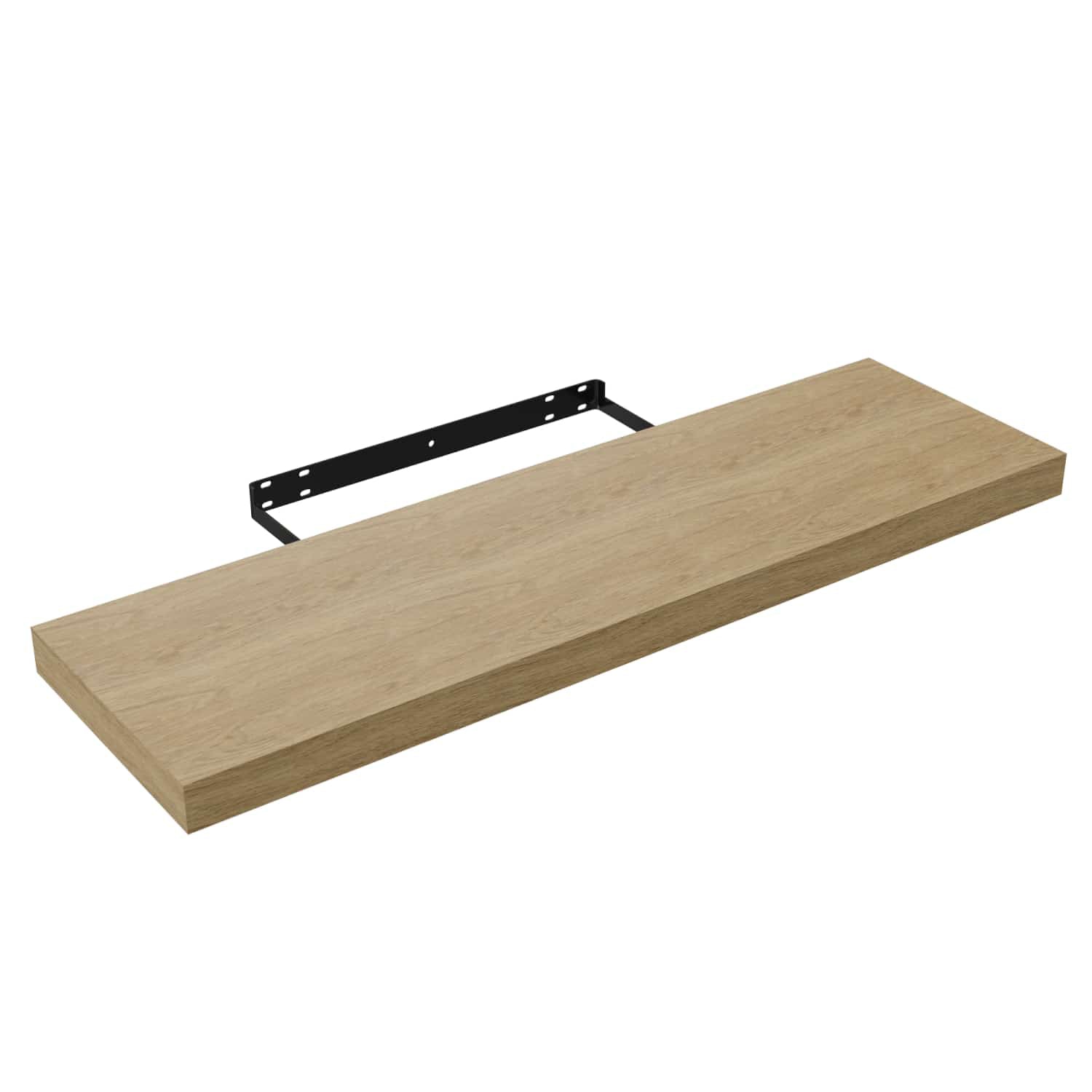 Repisas de pared 80 cm Largo x 23.5 cm Ancho x 38 mm Espesor (1 1/2") color Madera