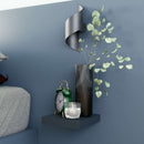 Repisas de pared 23 cm x 23.5 cm x 1 1/2" 38 mm espesor color Negro