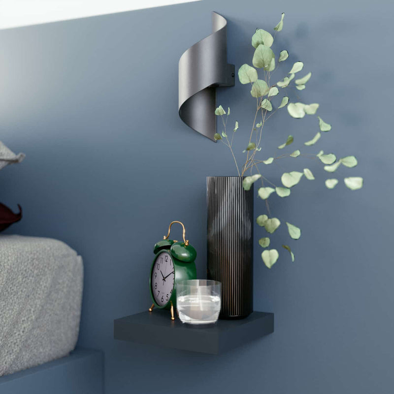 Repisas de pared 23 cm x 23.5 cm x 1 1/2" 38 mm espesor color Negro