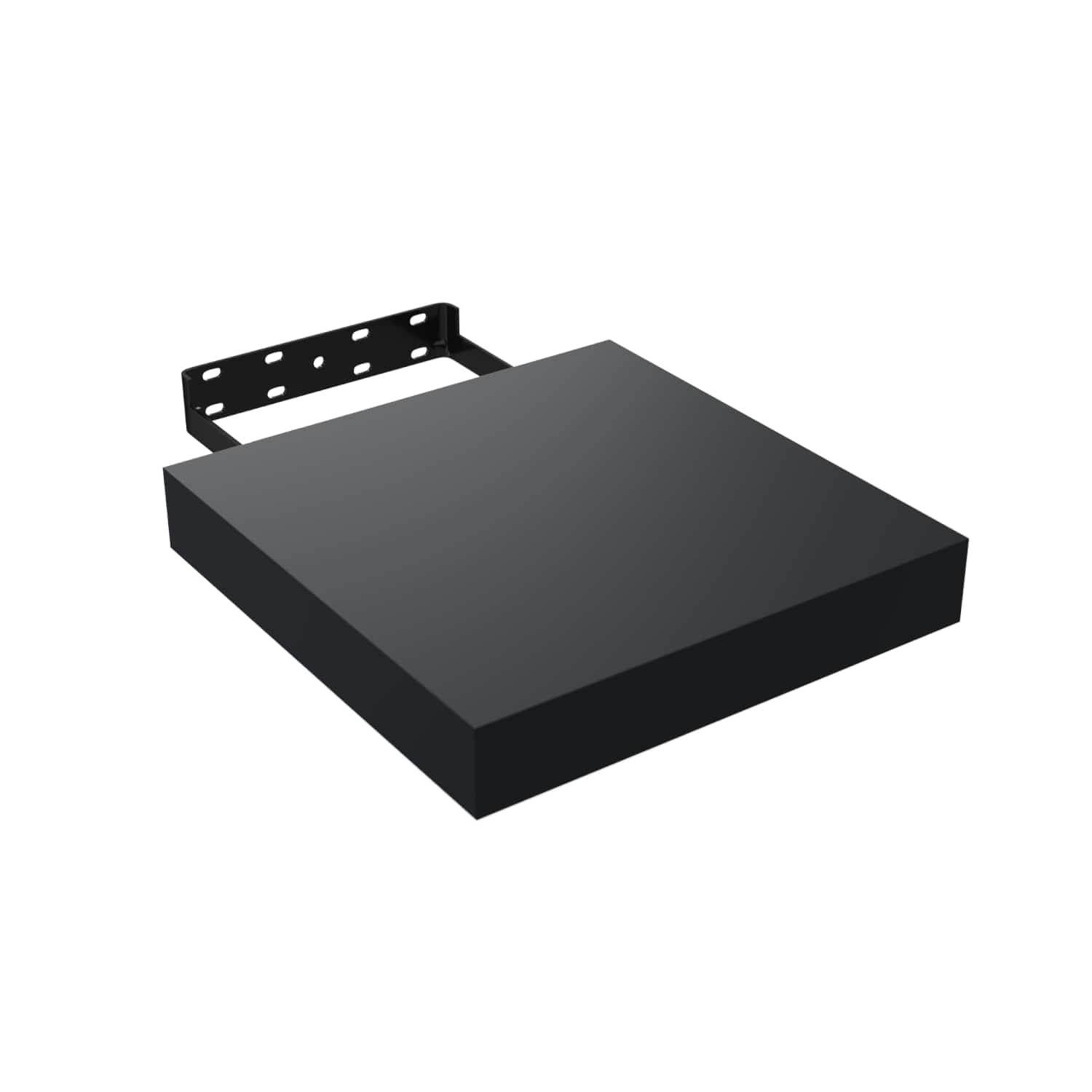 Repisas de pared 23 cm x 23.5 cm x 1 1/2" 38 mm espesor color Negro