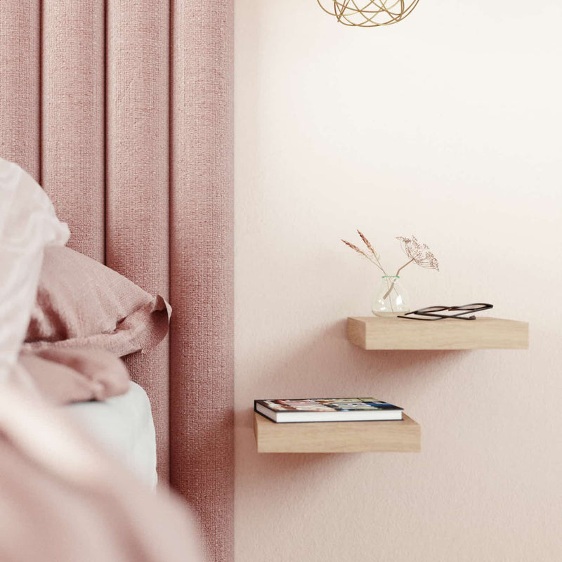 Repisas de pared 23 cm x 23.5 cm x 1 1/2" 38 mm espesor color Madera