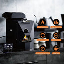 Tostadora de Café Profesional 500g. Máquina Tostadora de Café en Grano. Control Automático y Manual. Acero inoxidable 1000W.