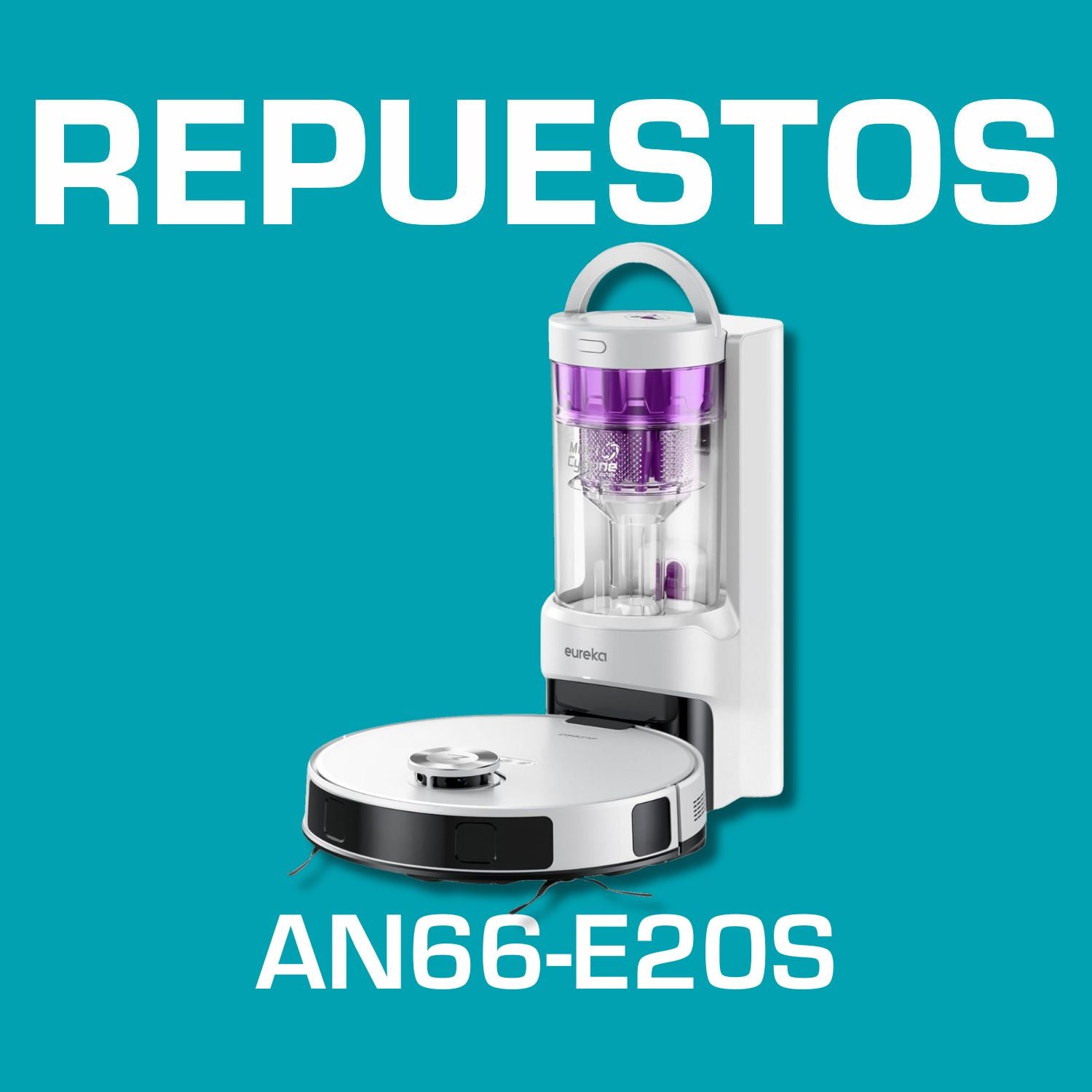 Repuestos Robot Aspirador Eureka E20 Plus Blanca 8000Pa. Código AN66-E20S