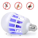 Foco LED Mata Mosquitos E26 9W 110V con Luz + Eliminador UV 2 en 1. Bombillo Mata Insectos con 3 Modos de Uso y Bajo Consumo (15x8cm)