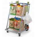 Carretilla de Paquetero para Mercado Plataforma Azul 270 kg con Ruedas Neumáticas 8" y Giro 360° – 86x56x98.5 cm .Carretilla para Empacador Compras