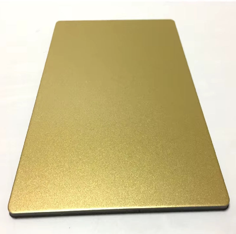 Lamina de aluminio compuesto Panel ACM Revestimiento de alta calidad color Dorado B018