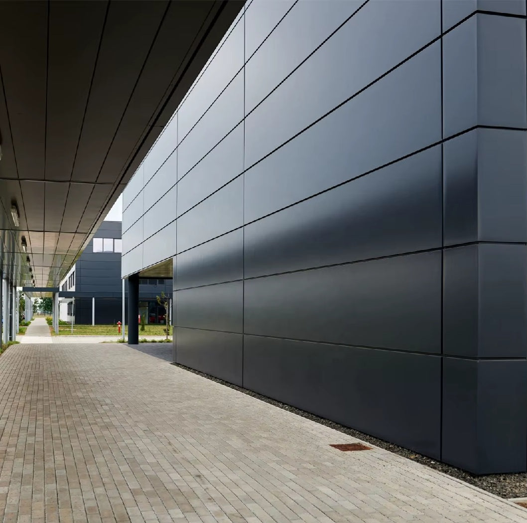 Lamina de aluminio compuesto Panel ACM Revestimiento de alta calidad color Gris Oscuro DE019