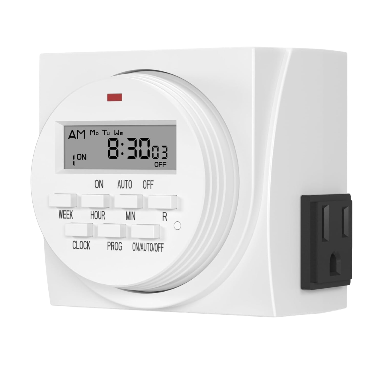 Temporizador Digital Programable Por 7 Días, Tomacorriente Dual Timer