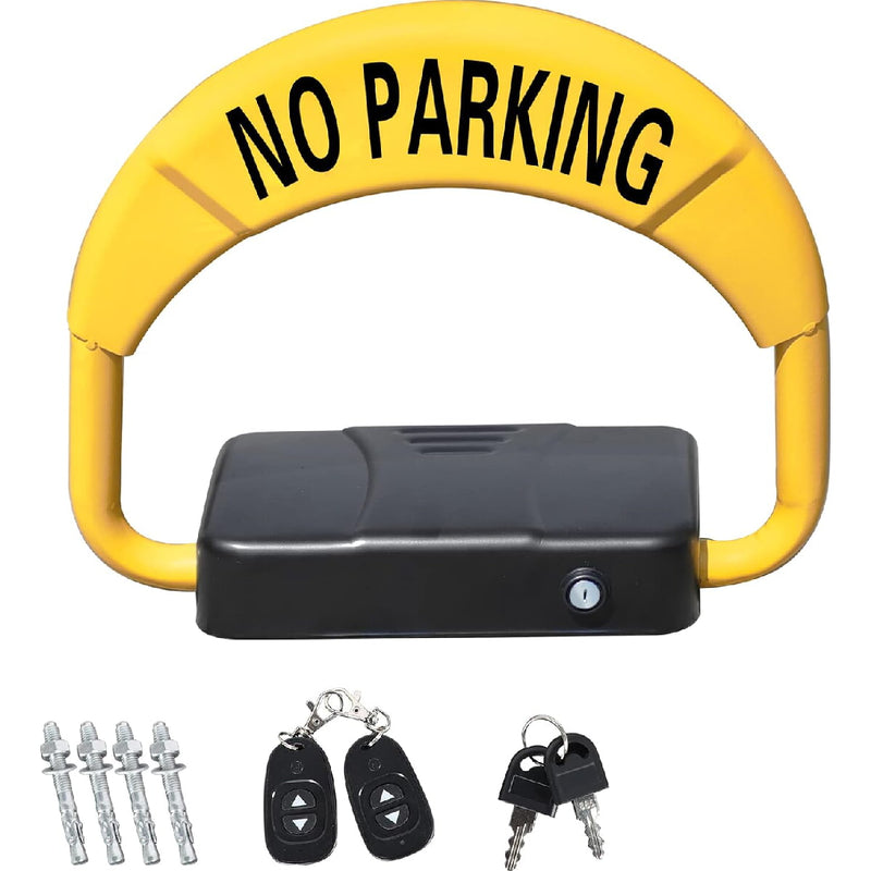Bloqueador automático de estacionamiento con control remoto barrera para parking impermeable con sistema de alarma. No incluye batería