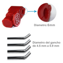 Cerraduras de gancho Para Exhibidor. Candado Antirrobo de seguridad para colgar productos (100 unds)