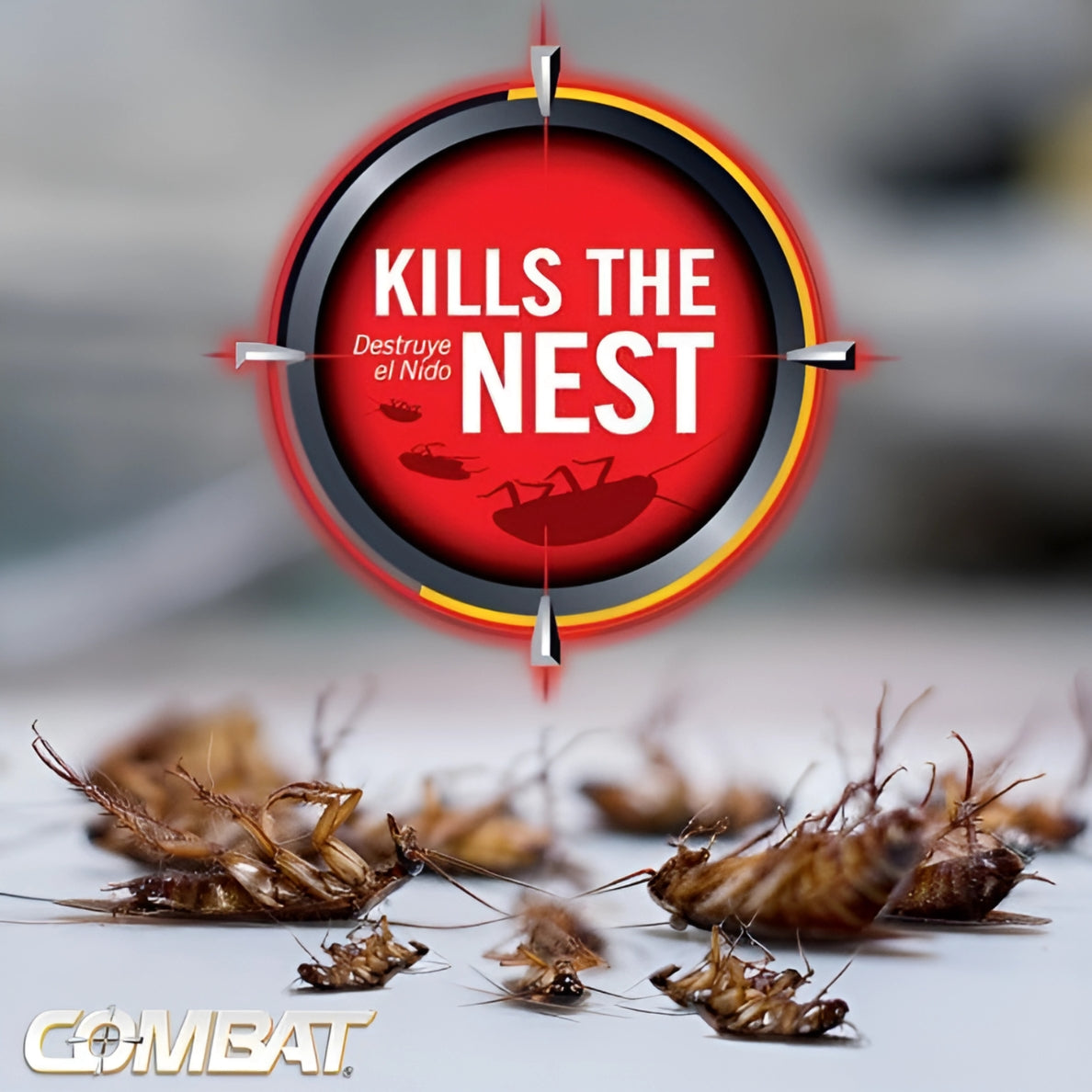 Insecticida Cebo Mata Cucarachas COMBAT MAX. 8 Estaciones