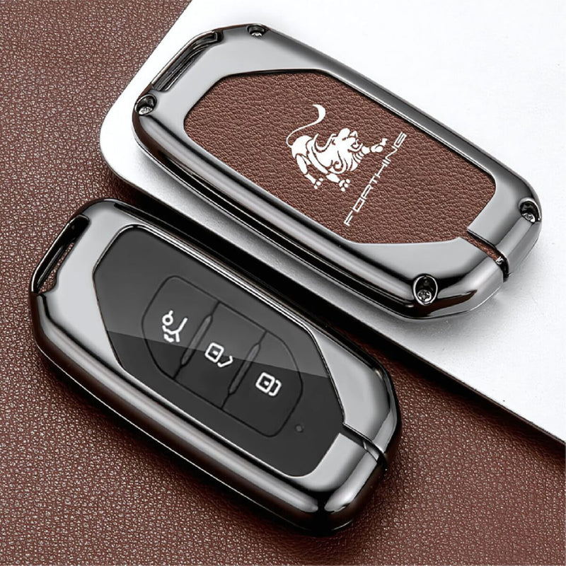 Funda para llave T5 evo  Protectora Color Chocolate  De Forthing T5 EVO. Cover Marrón Para Control Remoto De Vehículo.