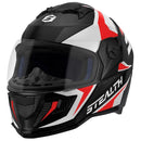 Cascos Stealth Concept Brillante Blanco/Rojo