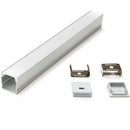 Perfil de Aluminio para Cinta LED Kit 2 m. Accesorio diseñado para montar y proteger tiras de luces LED