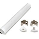 Perfil de Aluminio para Cinta LED Kit 2 m. Accesorio diseñado para montar y proteger tiras de luces LED ideal para angulo de 90°
