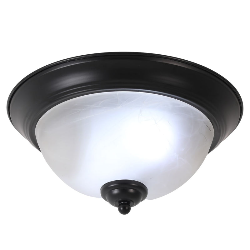 Lámpara de Techo Plafón Color Negro 2XE27 90-305V diámetro 280mm