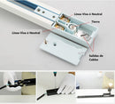 Conector de alimentacion de energia para Riel Track sistema colgante color blanco