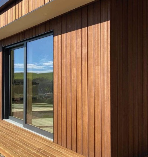 Panel Lama WPC ASA Oak wood 3D para exteriores 112x16x2900MM, Madera, hidrófugo fachadas, muros y techos