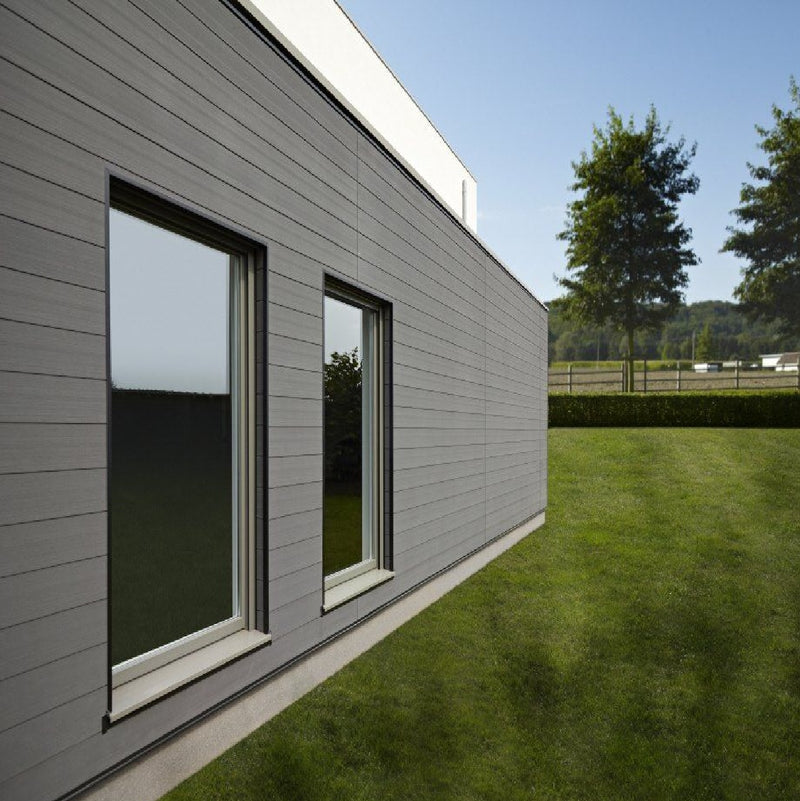 Panel Lama WPC ASA Ash wood gris 3D para exteriores 112x16x2900MM, Madera, hidrófugo fachadas, muros y techos