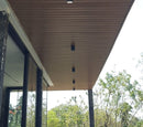 Panel Lama WPC ASA Walnut 3D para exteriores 112x16x2900MM, Madera, hidrófugo fachadas, muros y techos