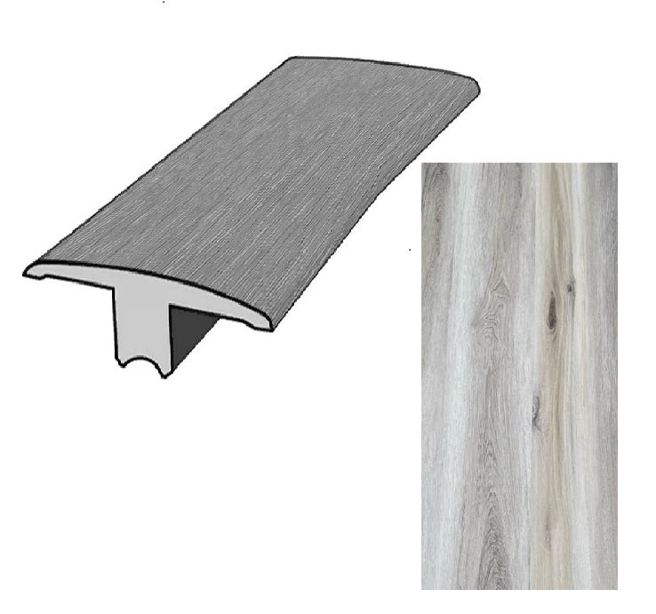 Transición tipo T para piso SPC DE159 Madera Roble Crema 2400 mm