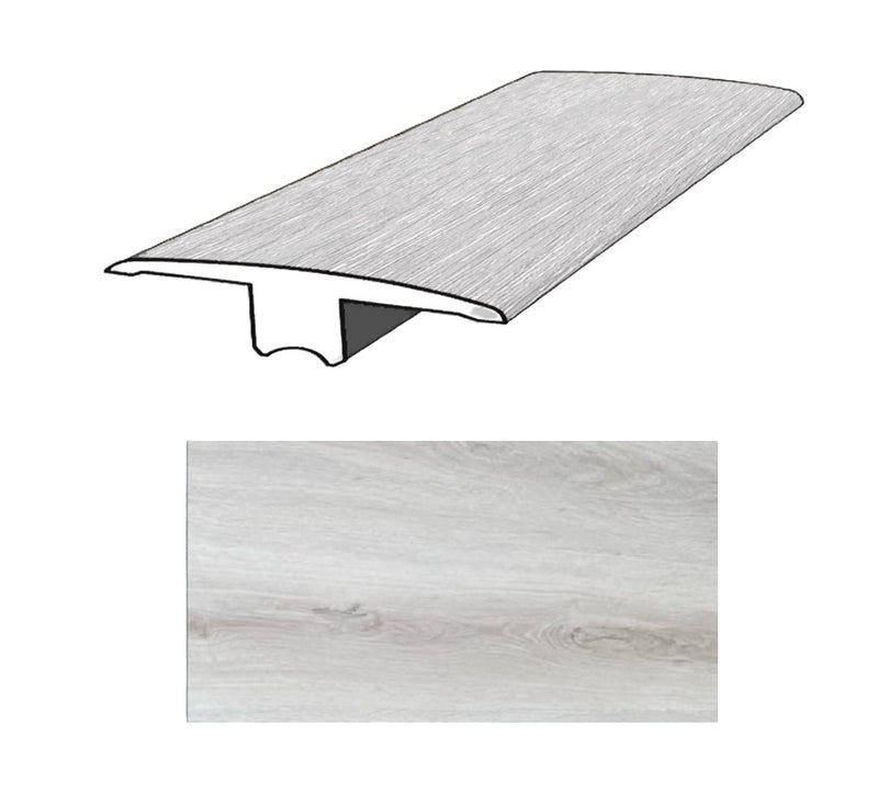 Transición tipo T para piso SPC DE162 Madera Clear Oak2400 mm