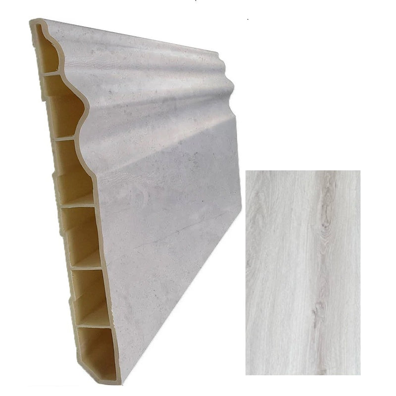 Zócalo PVC para piso SPC DE162 Madera Clear Oak