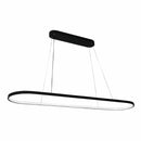 Lámpara LED Colgante Diseño Curvo Negra 36W 3200 Lumens 3000K, 900x220mm Ideal para Comedor y Sala de estar. Lámpara Curva Moderna Colgante Minimalista