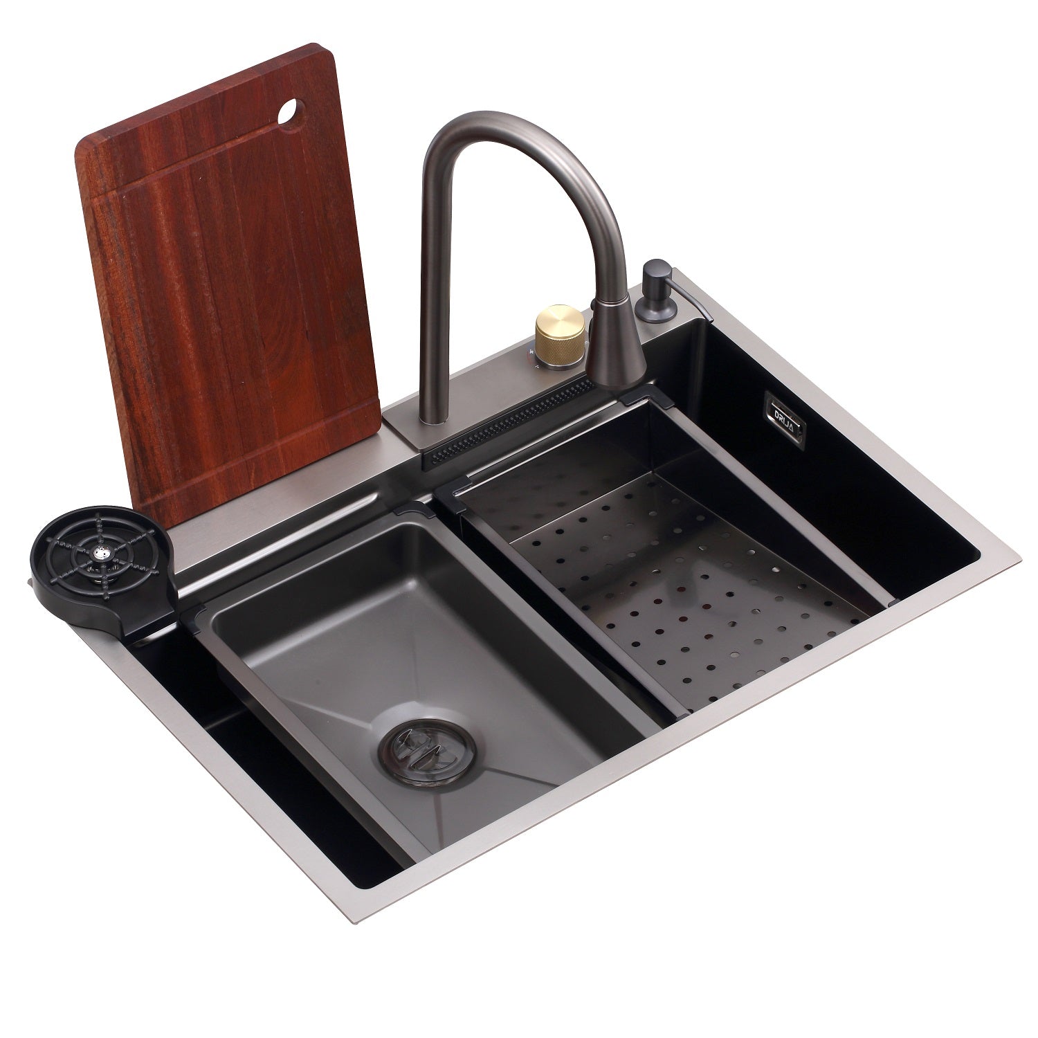 Fregador De Acero Inoxidable 29 53 X 20 X 8 66 Siena 75 Carbone Fregador de acero inoxidable 29 53 x 20 x 8 66 siena 75 carbone