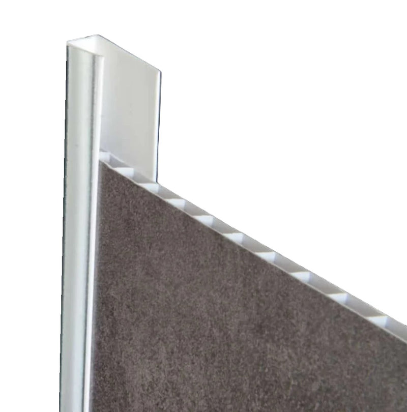 Remate terminal tipo C accesorio Cielo Raso PVC techo Blanco 5.95m  Resistente a Humedad Fácil Instalación Alta Durabilidad