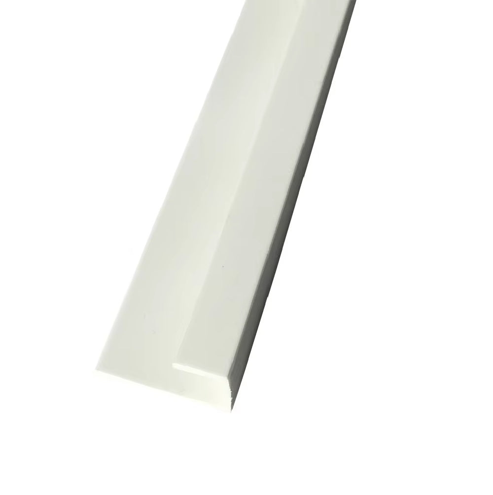 Remate terminal tipo C accesorio Cielo Raso PVC techo Blanco BRILLO 5.95m  Resistente a Humedad Fácil Instalación Alta Durabilidad