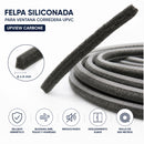 Felpa Siliconada 6x6 mm Para Ventana Corredera UPVC Rollo 500m | Sellado Hermético UPView Carbone
