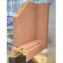 Esquina muestra de exhibición puerta WPC color Fresno 280X350MM